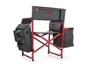 Fusion Chair Dk Grey Red Texas Tech Red Raiders Digital Print