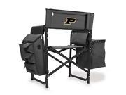 Fusion Chair Dk Grey Black Purdue University Digital Print