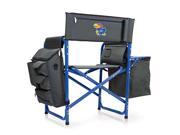 Fusion Chair Dk Grey Blue U of Kansas Digital Print