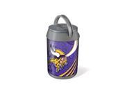 Mini Can Cooler Silver Gray Minnesota Vikings Digital Print