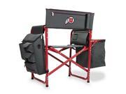 Fusion Chair Dk Grey Red U of Utah Digital Print