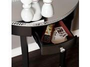 Starling Mirrored Demilune Table