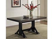 Antique Black Wood Dining Table