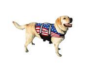 Pawz Pet Products Nylon Dog Life Jacket Extra Large Flag