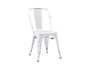Metal CafÃ Chair Antique White