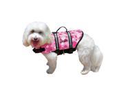 Pawz Pet Products Nylon Dog Life Jacket Extra Extra Small Pink Bubbles