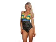 Conga Halter Style One Piece Large Multi color
