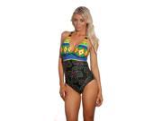 Conga Halter Style One Piece Medium Multi color