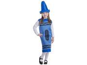Blue Crayon Costume Size S 4 6