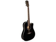 INDIANA THIN BODY ACOUSTIC ELECTRIC BLACK