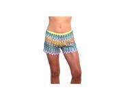 Multicolor Mesh Beach Short Medium Multi color