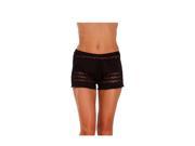 Black Beach Short with Cut Out Detail Extra Large Black
