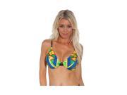 Conga Underwire Top Top Only 2X Multi color