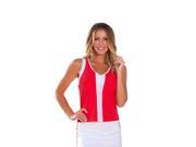 Mixed Doubles Mesh Sport Top Top Only Red