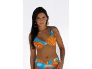 Psychedelic Underwire Top Top Only 2X Orange