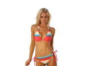 Beach Bound Elongated Triangle Top Top Only Extra Large Multi color