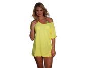 Yellow Short Sleeve Cover Up Dress Cover Up Only Extra Large Yellow