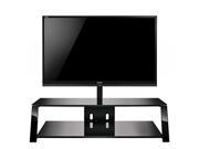 63 Wide AV Stand With Mount Black