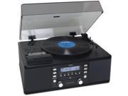 Audio Turntable System With USB Black