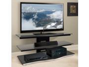 52 Wide AV Stand Black