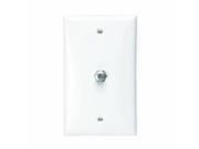 F Connector Standard Plate White
