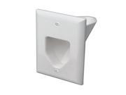 1 Gang Recessed Plate White