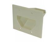 2 Gang Recessed Cable Plate