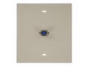F Connector Standard Plate Light Almond F Connector Standard Plate Light Almond