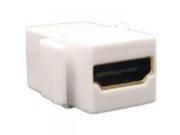 Snap In HDMI Coupler White