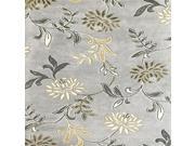 Florence 4557 Silver Floral size 5 ft. by 8 ft.