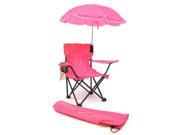 Beach Baby Kids Camp Chair with Carry Umbrella and matching tote bag Hot Pink