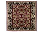 Cambridge 7301 Red Black Kashan size 3 ft.3 Inches by 4 ft.11 Inches