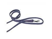 Dogline Round Leather Leash W1 4 L36 Purple