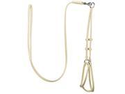 Dogline Round Leather Step In Harness with Leash W 1 4 L48 Beige