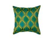 L107 Teal Green Tribeca 18 Inches by 18 Inches Pillow size 18 Inches by 18 Inches