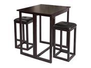Bay Shore Collection Expandable Table and Stools Espresso