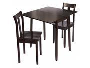 Bay Shore Collection Expandable Table and Chairs Espresso