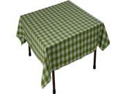 Gingham Checker Green White White 48 x 48