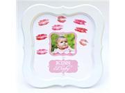 Kiss the Baby Photo Frame Pink