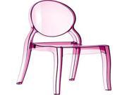 Elizabeth Polycarbonate Dining Chair Transparent Pink
