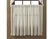 Tobacco Cloth Natural Tier Fringed Set of 2 L36xW36