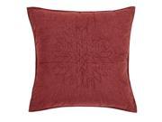 Cheyenne American Red Quilted Euro Sham 26x26