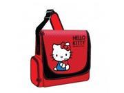 Hello Kitty KT4339RV 12 Laptop Messenger Bag Red Nylon W Adjustable Strap