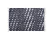 Multi Star Navy Cotton Rug Rect 60x96