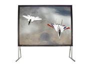 HamiltonBuhl 123 Diag. 57x105 Folding Frame Screen with Case HDTV Format Matte White Fabric
