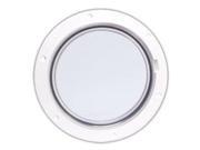 Beckson DP61 W C White 6 Pry Out Deck Plate W Clear Center