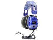 Hamilton Electronics Kids SC7V Kids Blue Deluxe Stere Mono Headphone with 1 8 in. Plug and 1 4 in. Adapter and Volume Control