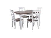 Harrison White and Cherry Counter Set