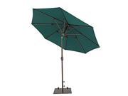 Sorara USA 9 Market Umbrella with Push Button Tilt Forest Green