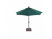 Sorara USA 9 Market Umbrella with Auto Tilt and Crank Forest Green
